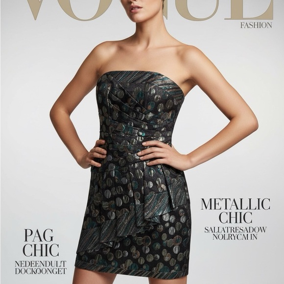 PHOEBE COUTURE Dresses & Skirts - PHOEBE COUTURE | Metallic Dress